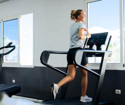 Fitness centre treadmill